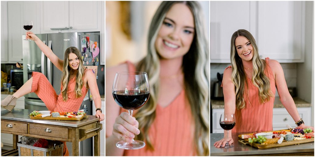 Food Blogger in Newnan with red wine
