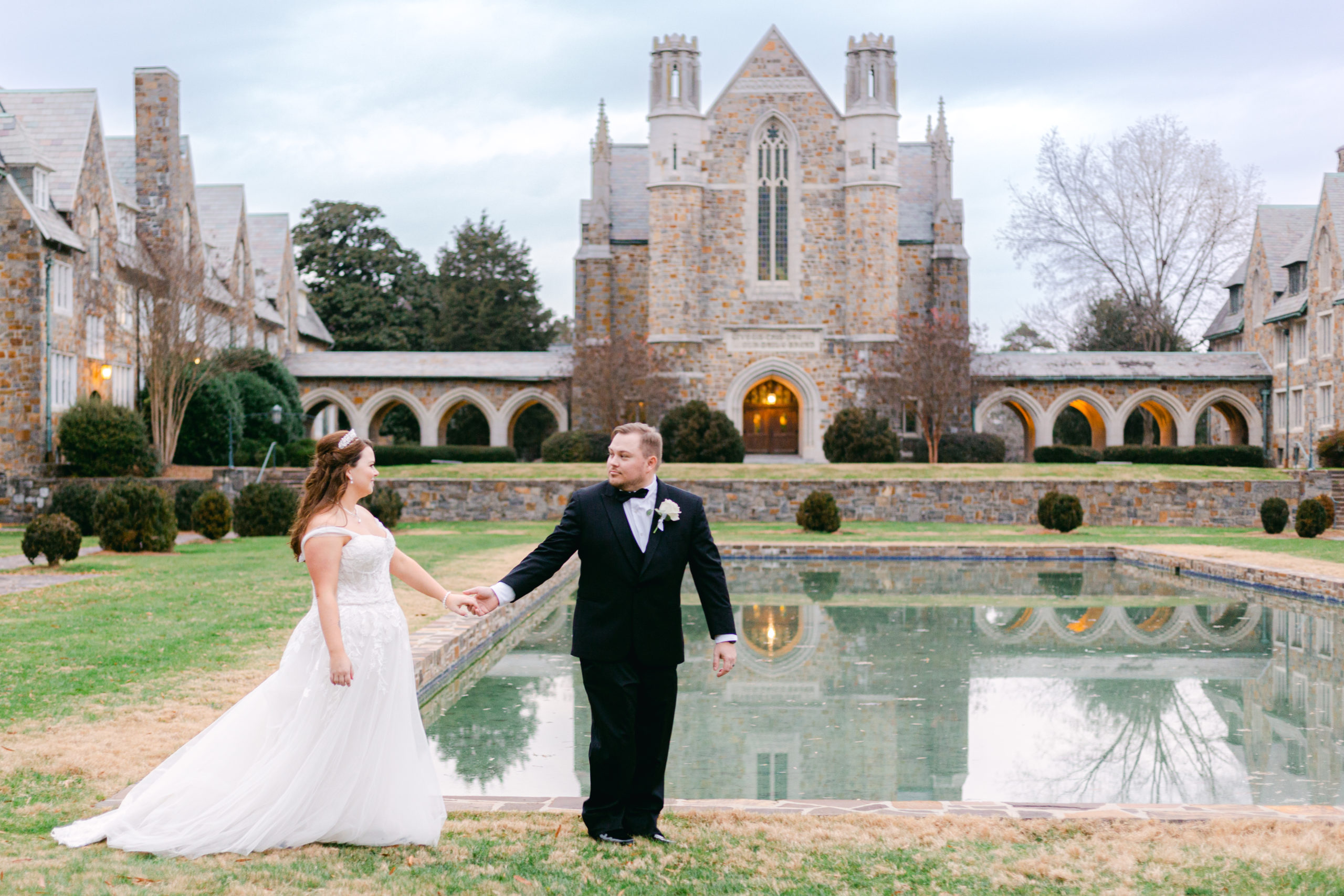 Bride and Groom At Berry College Wedding